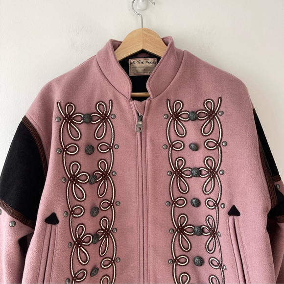 Free People We the Free Boy Band Bomber Jacket SMall - Picture 4 of 16